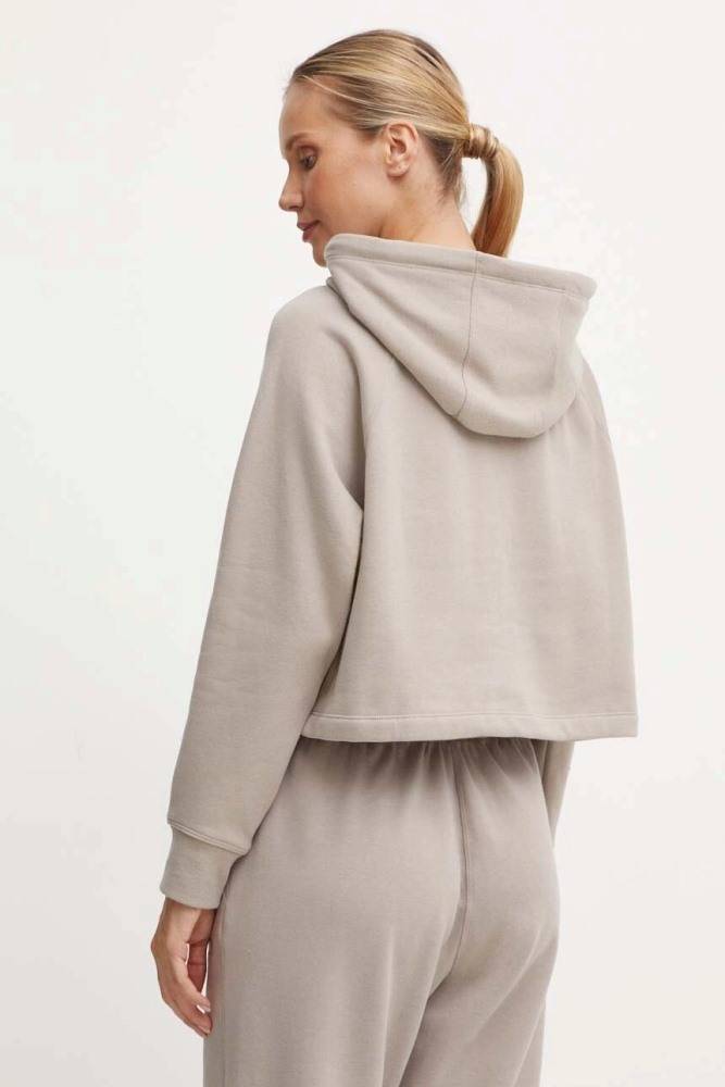 DKNY VARSITY LOGO LS CROPPED HOODIE - DP4T9811-DFW