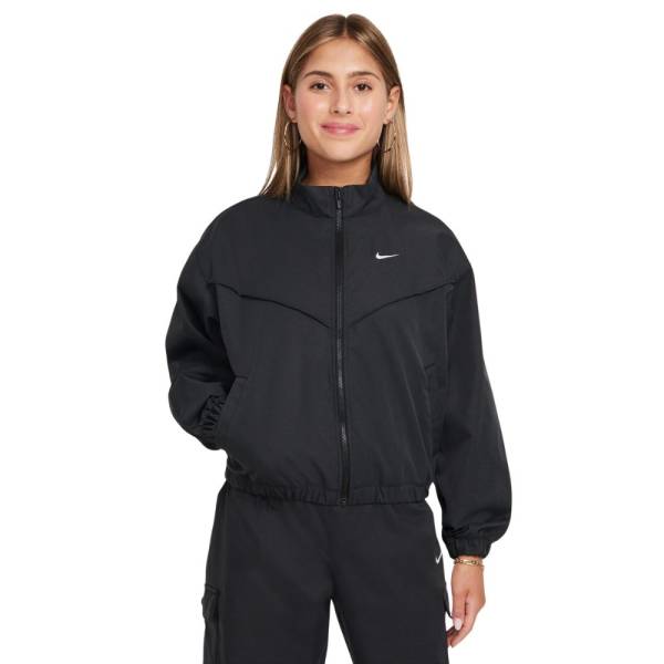 NIKE GIRLS LIGHTWEIGHT OVERSIZED JACKET - FZ5557-010