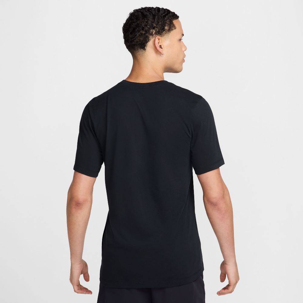 NIKE DRI-FIT FITNESS HYBRID-PRINT TEE - HJ3605-010