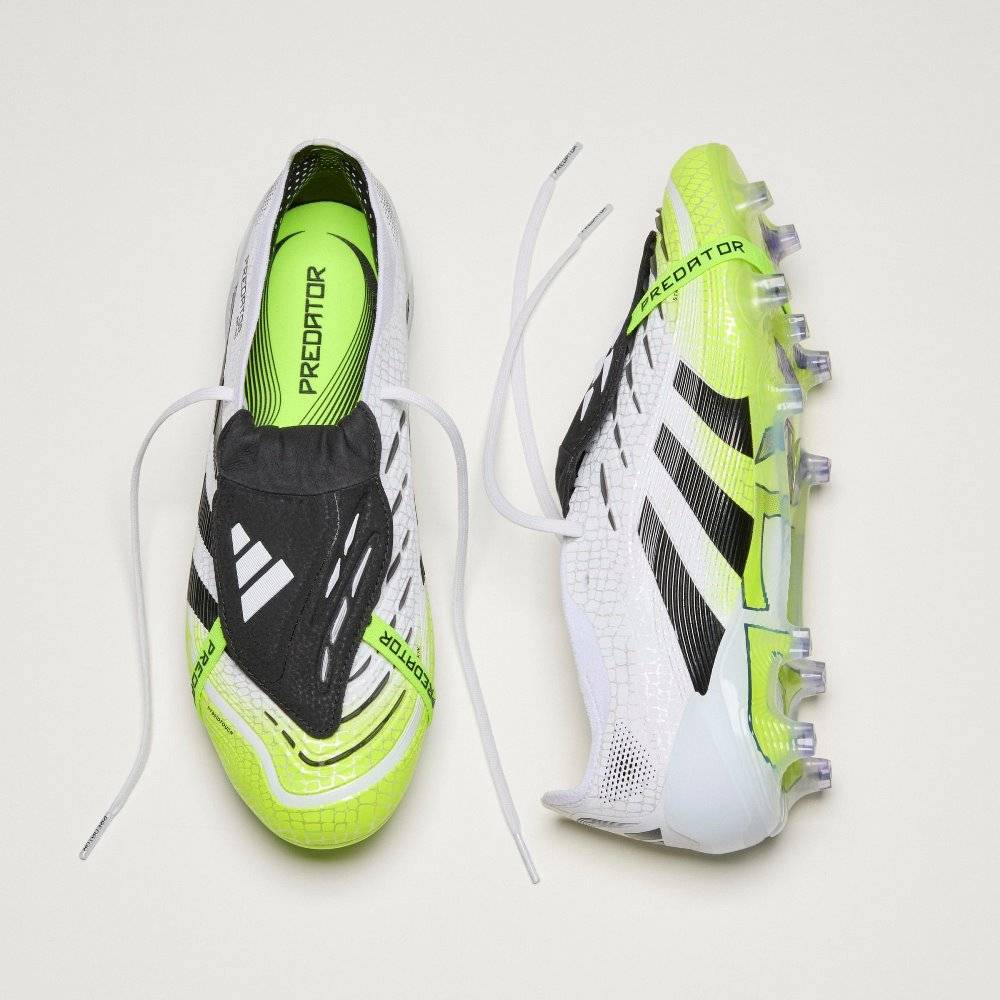 【新品未使用】adidas PREDATOR ELITE FTFG JI1092 Adidas PREDATOR ELITE FT FG White Black Lucid Lemon Soccer Cleats