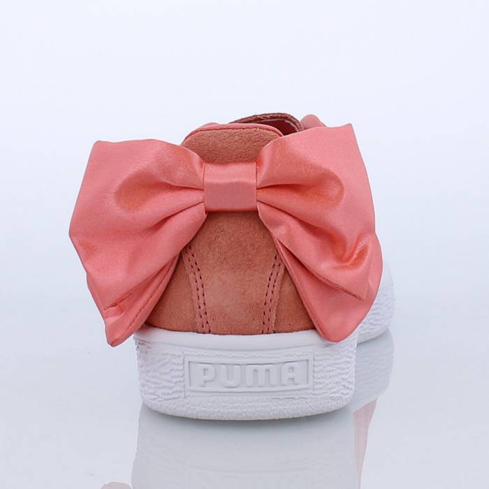 Pink puma shoes hot sale with ribbon