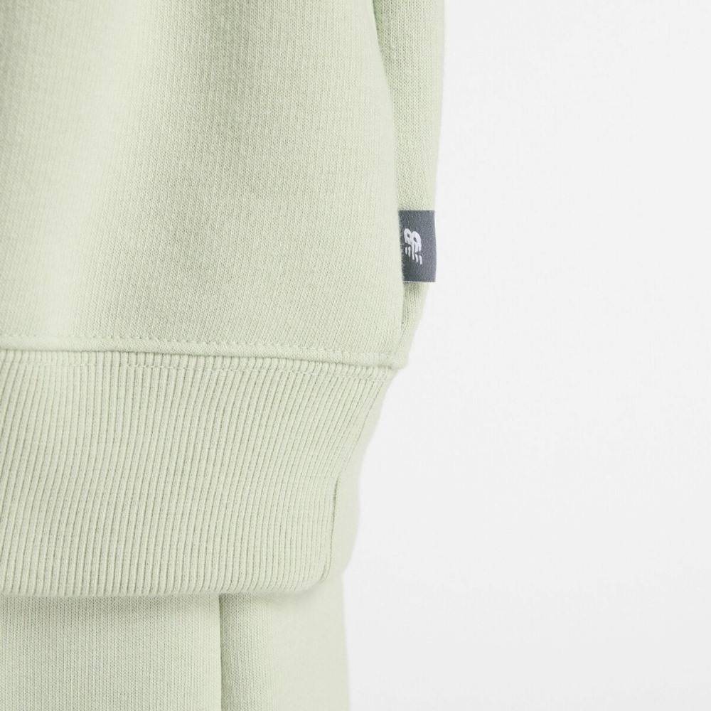 美品 2024MARK&LONA Antistatic Fleece Inner NEW BALANCE LINEAR HERITAGE FLEECE LONG HOODIE - WT53509-GAS