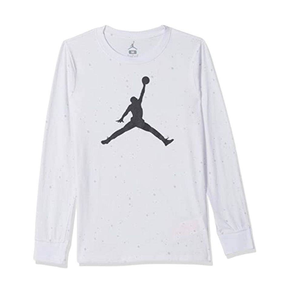 NIKE BOYS JORDAN JUMPMAN SPECKLE LS TEE - 955268-001